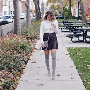 Stuart Weitzman Highland OTK boot in Topo Suede